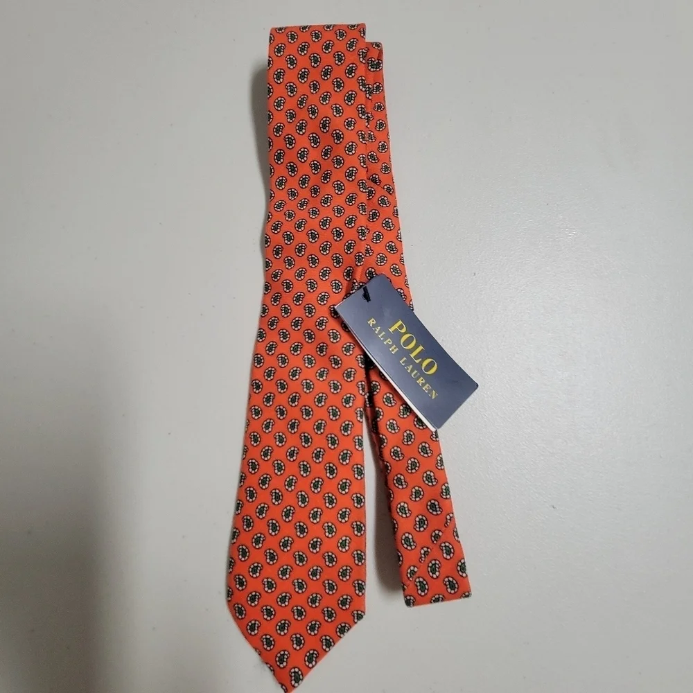 Polo Ralph Lauren NWT Tie 100% Wool Made In Italy.
